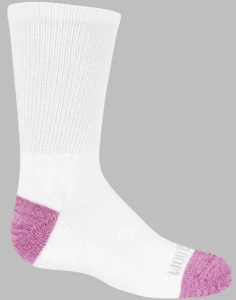  Girls&#039; Everyday Active Sport Crew Socks (10 Pack) Large White