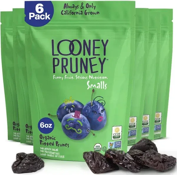 Smalls Fruit Snacks | Naturally Sweet Bite-Sized Prunes | Organic Fruit Snack...