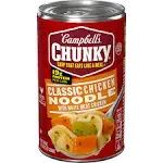 Campbell's Chunky Soup, Classic Chicken Noodle with White Meat Chicken - 18.6 oz