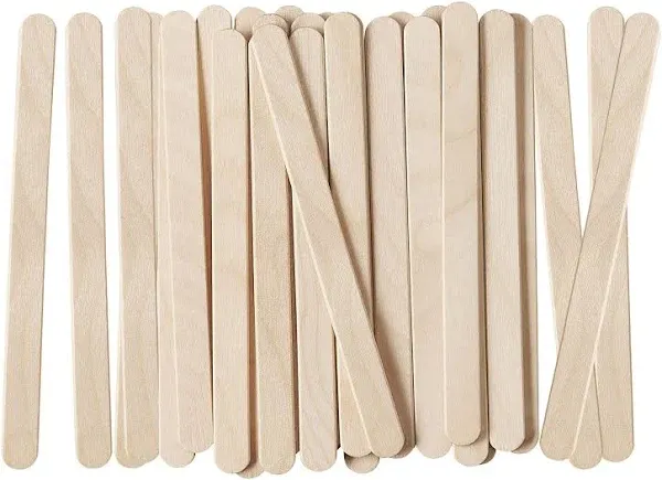 Comfy Package 4.5 Inch Wooden Multi-Purpose Popsicle Sticks for Crafts