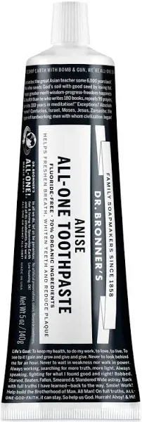 Dr Bronner's Anise All-One Toothpaste