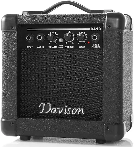 Davison Guitars 10-Watt Electric Guitar Amplifier AC100-120V / 50HZ Black