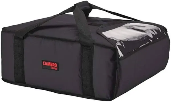 Cambro GoBag Black insulated Large Folding Delivery Bag, 21 x 14 x17 inch -- 4 per case