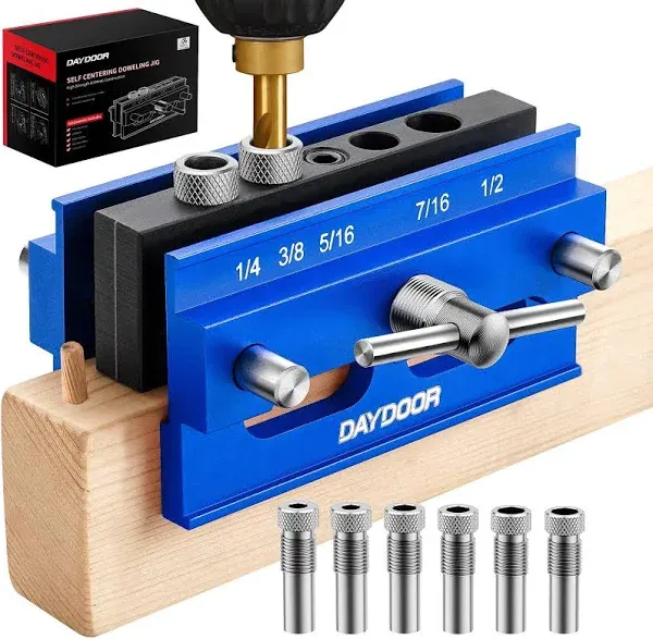 Drill Jig for Straight Holes Biscuit Joiner Set with Guide Bushings Adjustable