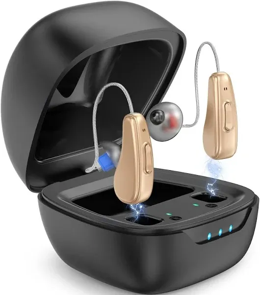 NVBOTY Hearing Aids for Seniors Rechargeable Noise Cancelling, Hearing Amplifier