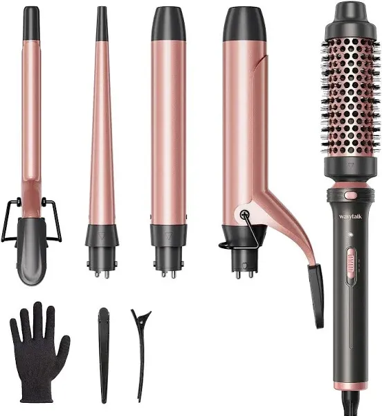 5-in-1 Ceramic Curling Iron Set