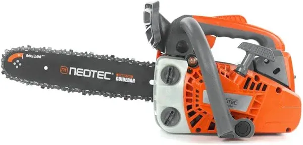 NEO-TEC 12'' Top Handle Gas Chainsaw,2-Stroke 25.4cc Portable Chain Saws for Trees Gas Powered Wood Cutting