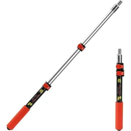 Bates- Extension Pole, 1.4 to 3 Ft Pole, ‎Black and Orange, Telescoping Pole, Extendable Pole, Telescopic Pole, Paint Pole, Paint Roller Extension Pole, Paint Extension Pole, Telescopic Poles