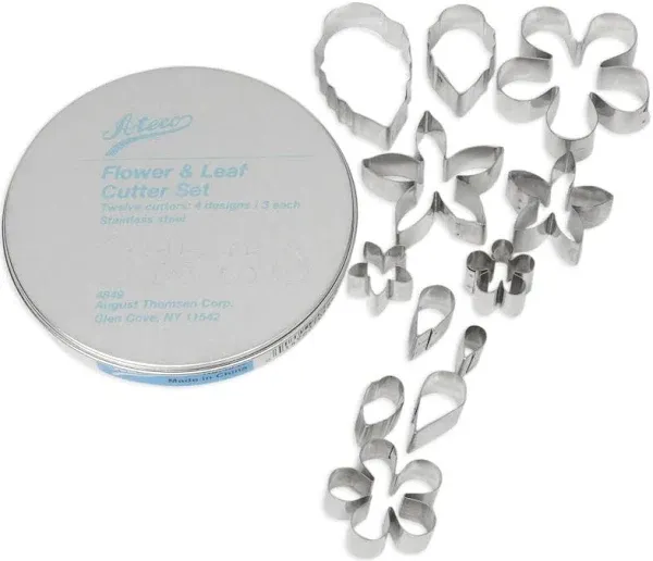 Ateco 12 Piece Flower and Leaf Cutter Set