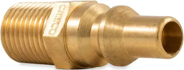 Camco Propane Quick-Connect Fitting- Allows You to Add a Convenient Connect/Disconnect Method to Your Low Pressure Appliances, 1/4" NPT x Full Flow Male Plug (59903)