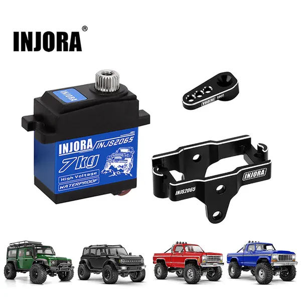 INJORA 7kg Waterproof 2065 Digital Servo with Mount for 1/18 TRX4M