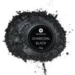 MEYSPRING Charcoal Black Mica Powder for Epoxy Resin - 50 Grams - Great for Resin Art and UV Resin - Epoxy Resin Color Pigment