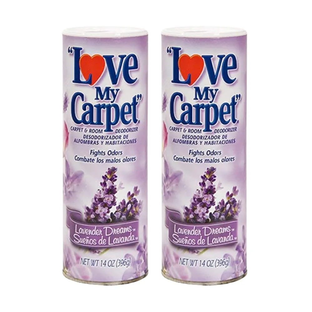 2 Bottles Love My Carpet &amp; Room Deodorizer Lavender Dreams For Home Pets 34 oz