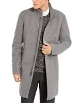 Calvin Klein Men's Mayden Slim-Fit Overcoat - Grey