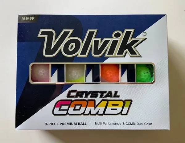 Volvik Crystal Combi Golf Balls