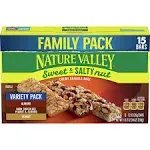 Nature Valley Granola Bars, Chewy, Almond/Dark Chocolate, Peanut & Almond, Peanut, Sweet & Salty Nut, Variety Pack, 15 Pack - 15 pack, 1.2 oz bars