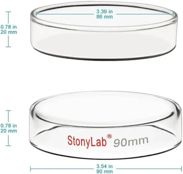 StonyLab Glass Cell Culture Dish