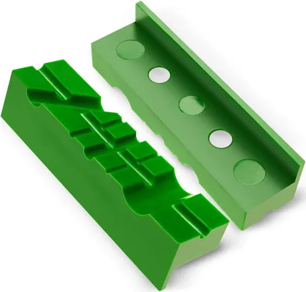 Vise Soft Jaws/Vice Jaw Pads - Magnetic - 4.5 inch Length. Multi-Groove Design.