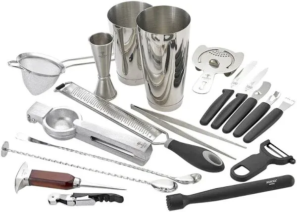 Barfly M37102 Cocktail Set, 19-Piece Deluxe, Stainless Steel