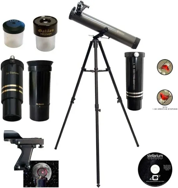 Galileo 800x80mm Zoom Reflector Telescope Kit