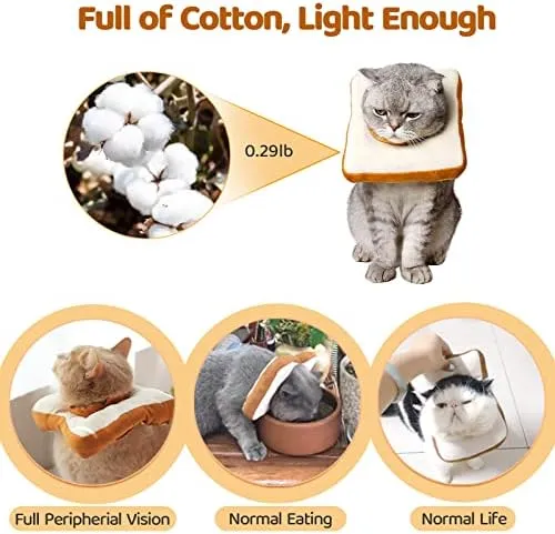 Amakunft Adjustable Cat Cone Collar Soft, Cat Recovery Collar, Cone for Cat After Surgery, Cat Neck Cone, Elizabethan Collar for Cat and Kitten