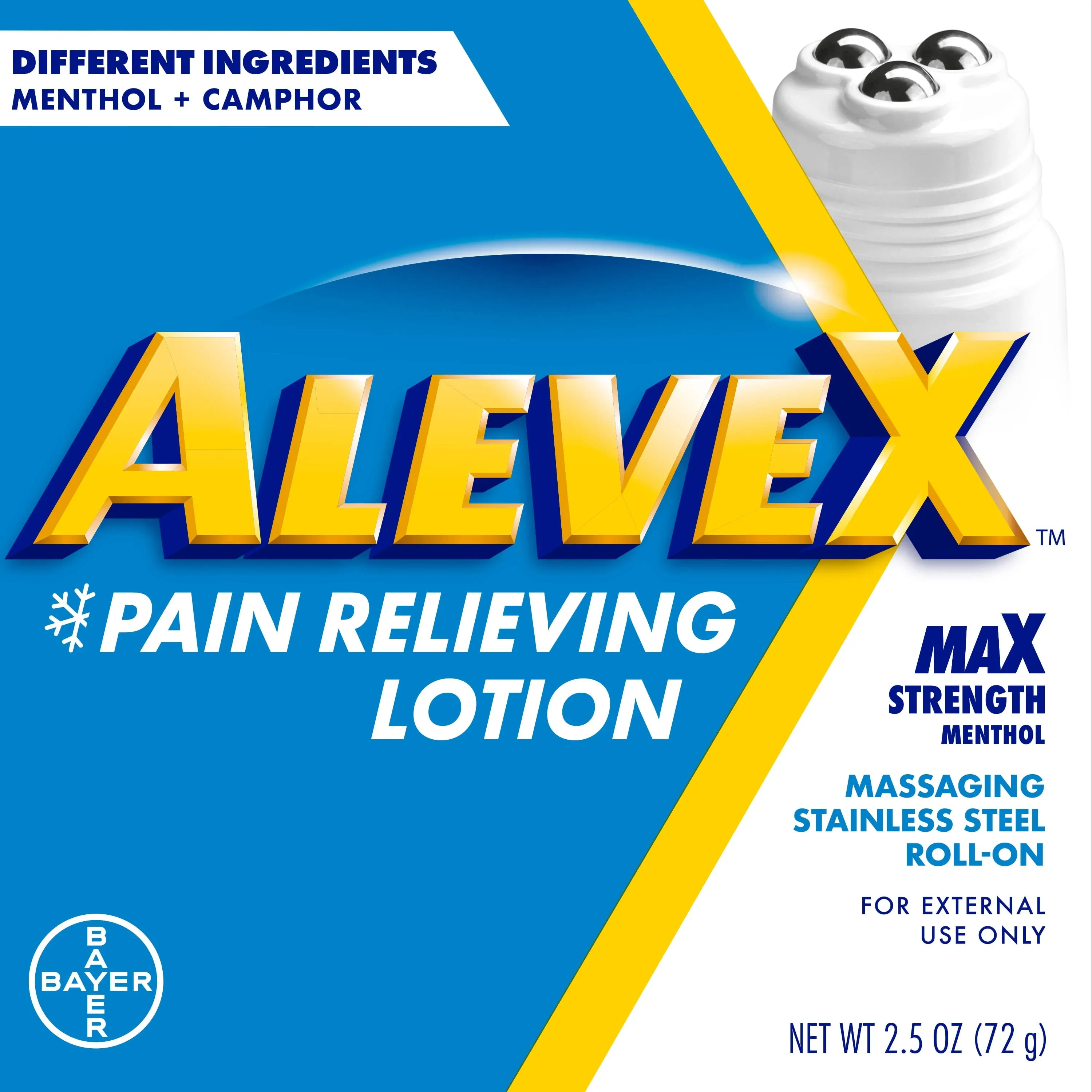 Alevex Pain Relieving Lotion, Max Strength, Menthol - 2.5 oz