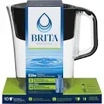 Brita 10-Cup Tahoe Pitcher with Elite Filter in Black