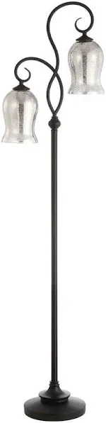 Safavieh FLL4058A Claudia Black 63.5-inch 2-Light (LED Bulbs Included) Floor Lamp