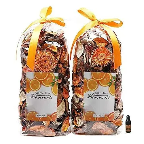 Fall Potpourri Bags,Orange Scented Potpourri Dried Flowers, Thanksgiving Deco...