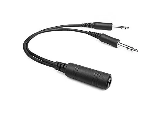 Helicopter U-174 Plug Aviation Headset to General Aviation(GA) Adapter Cable