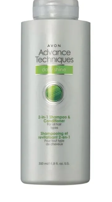 Avon Advance Techniques Daily Shine 2-in-1 Shampoo/Condit<wbr/>ioner 11.8 OZ NEW