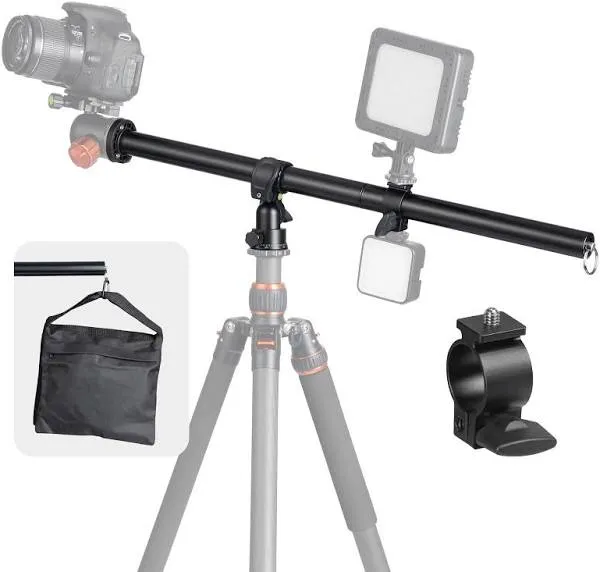 Tripod Extension Arm Horizontal Centre Column Boom 12.6&#034; Extender 360° Rotatable