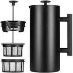 32-oz Black French Press Coffee Maker 32-oz.