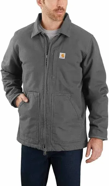 Carhartt Loose Fit Washed Duck Sherpa-Lined Coat, Black, XL  (OC4293-M)  NEW B4