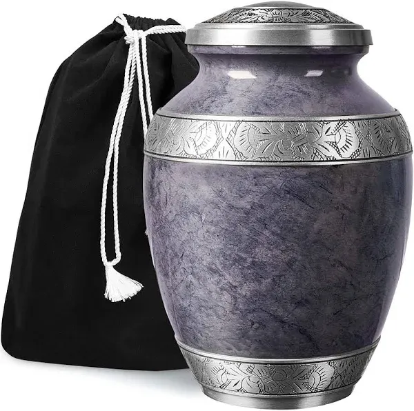 Handcrafted Slate Gray Cremation Urn