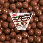 LAETAFOOD Triple Dipped Milk Chocolate Malt Balls Candy 2.5 Pound Bag