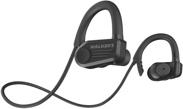 Walkers ATACS Sport Earbuds Bluetooth, Noise Reduction 24DB, Rechargeable, Black