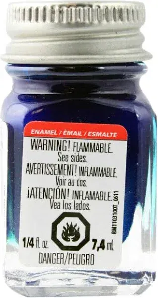 Testors 11TT-1539 Enamel Paint Open Stock, 0.25-Ounce, Blue Metal Flake