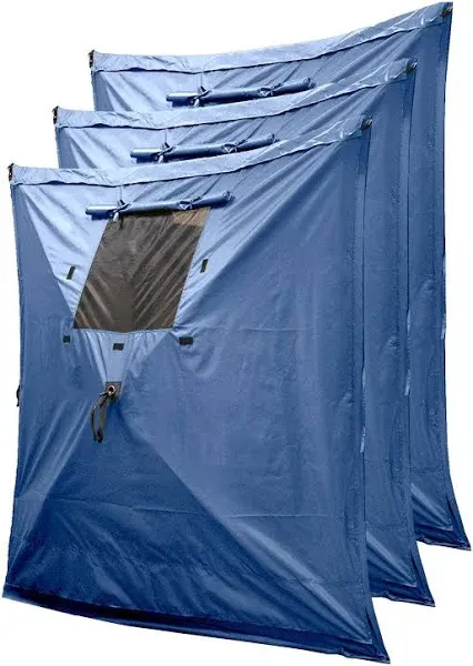 Clam Quick-Set Screen Tent Wind & Sun Panel, Accessory Only, Blue (3 Pack)