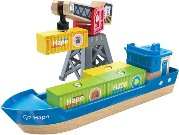 Hape Cargo Ship & Crane