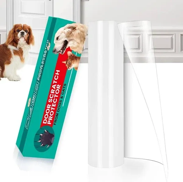 FTSTC Door Protector from Dog Scratching, Thicken Vinyl Heavy Duty Flexible...