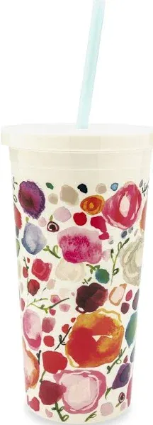 Kate Spade New York Floral Tumbler With Straw