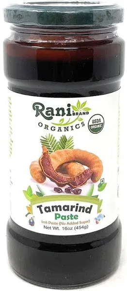 Rani Organic Tamarind Paste (Imli Paste) 32oz (2lbs) 908g Glass Jar, No Sugar Added ~ All Natural | Vegan | Gluten Free | No Colors | NON-GMO | Indian Origin | USDA Certified Organic