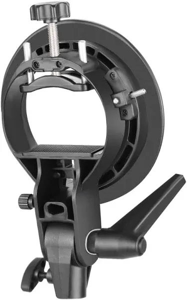 Neewer S-Type Bracket Holder with Bowens Mount for Speedlite Flash Snoot Softbox