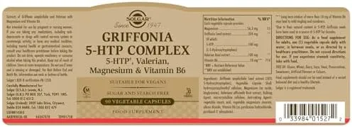 Solgar 5-HTP 100 mg Vegetable Capsules