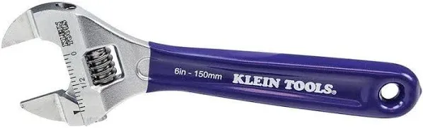 Klein Tools D86934 Adjustable Wrench: Chrome-Plated