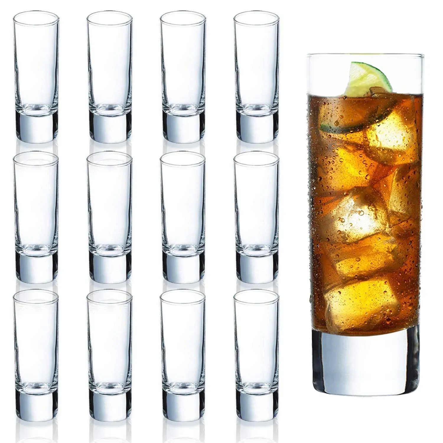 Farielyn-x Clear Heavy Base Shot Glasses