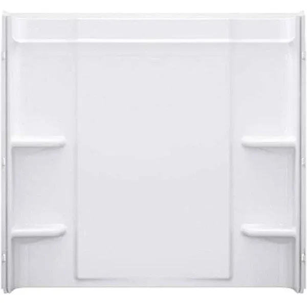 STERLING 71374100-0 Ensemble 60-Inch x 30-Inch Vikrell 3-Piece Shower Wall, White