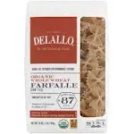 DeLallo Organic Whole Wheat Farfalle Pasta - 16 oz