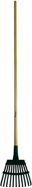 Flexrake 3-W Flex Steel Head Shrub Rake 8 in. with Wood Handle